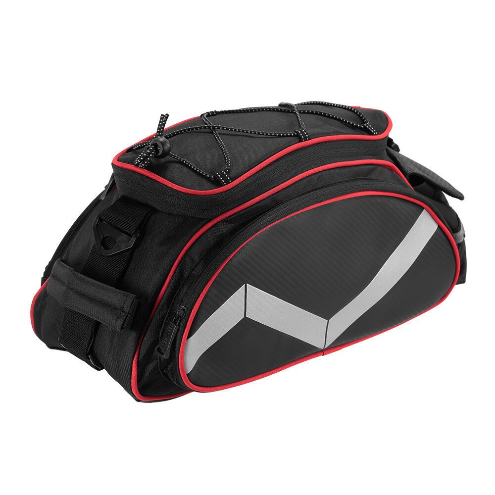 Bolsas de equipaje de rejilla trasera de almacenamiento de alforjas de bicicleta de 13L