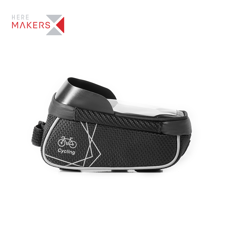 Bolsa impermeable para teléfono con manillar de bicicleta delantera para ciclismo