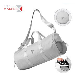 Bolsa de lona plegable de nailon de alta calidad con compartimento para zapatos